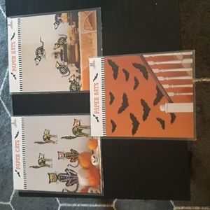 Paper Halloween decor rats , cats & bats